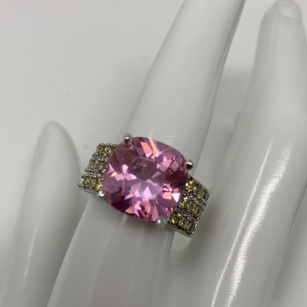 Big Bold Pink Ice Ring